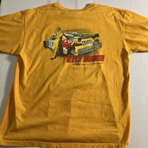 Chase Authentic NASCAR Kyle Busch #18 M&M Yellow Double Sided M And Ms  Adult XL